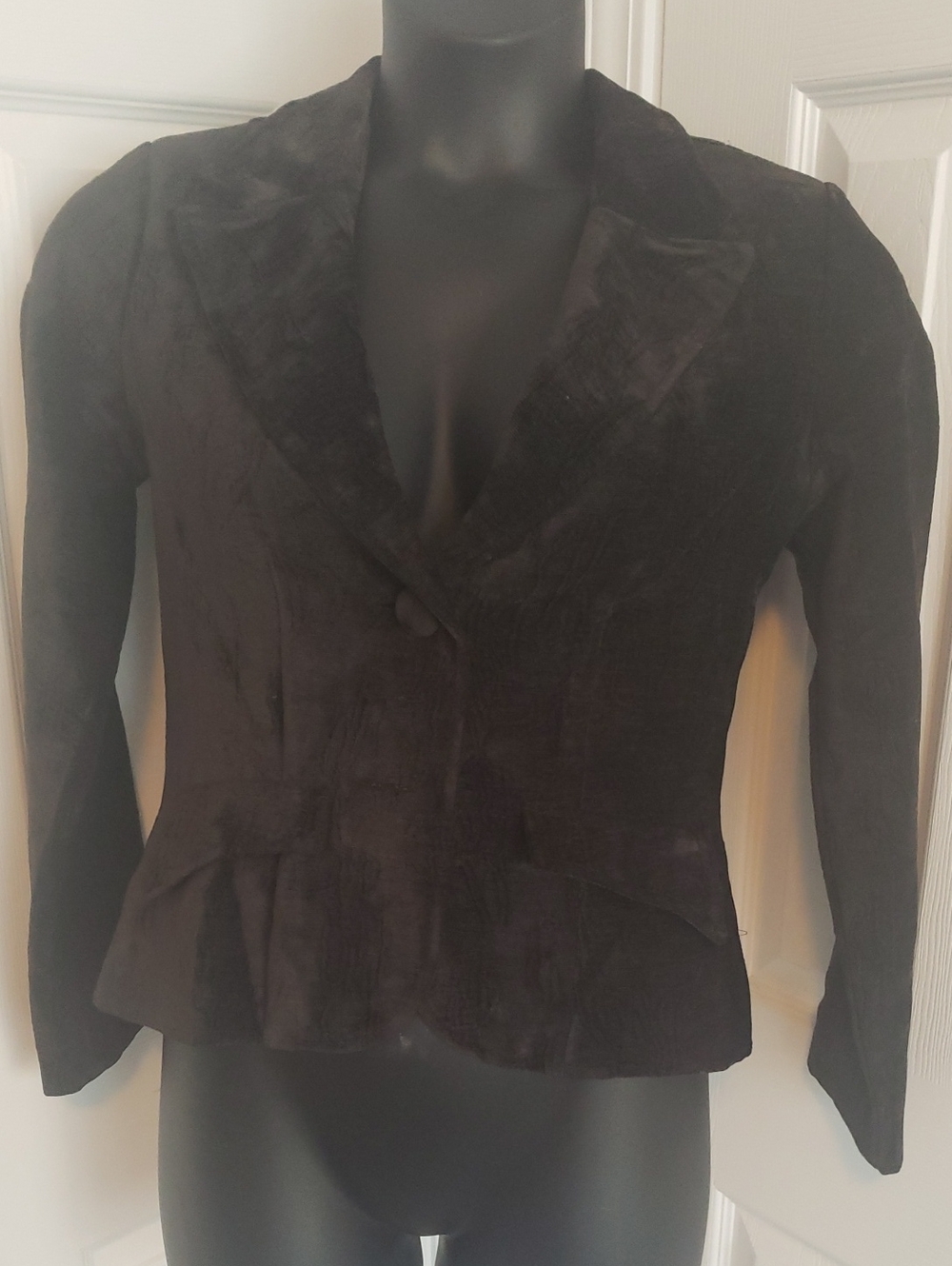 Hot Kiss Black Tailored Peplum Blazer